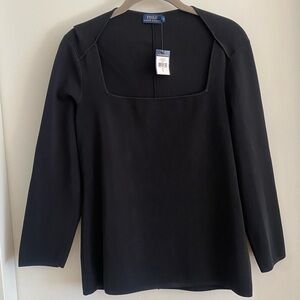 NWT. POLO Ralph Lauren black L top.
